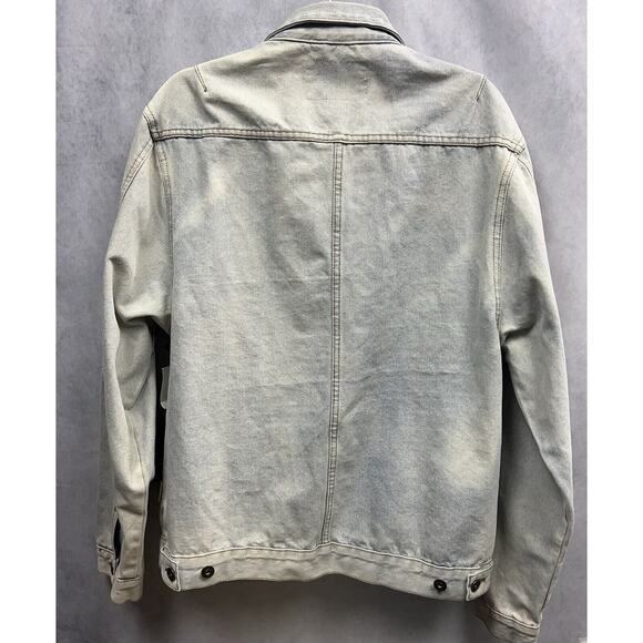 Brooklyn Cloth Mens Trucker Jeans Men Jacket Size XL Faded Acid Wash Distressed - Picture 8 of 15